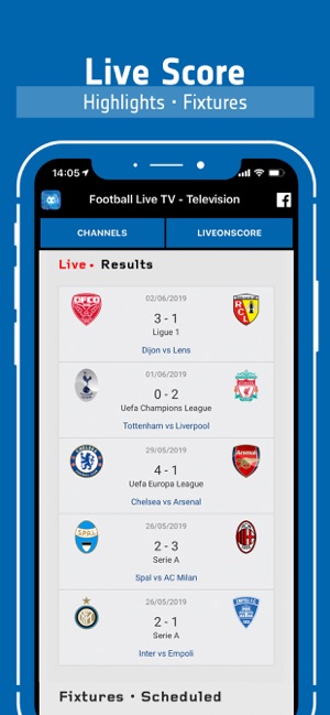 Football Live TV - Soccer TV(圖3)-速報App