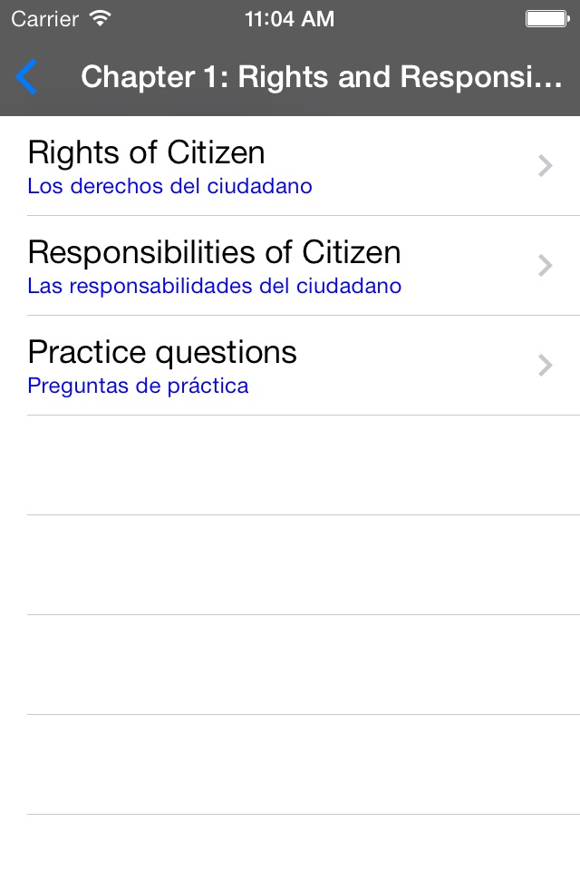 English-Spanish Citizenship screenshot 2