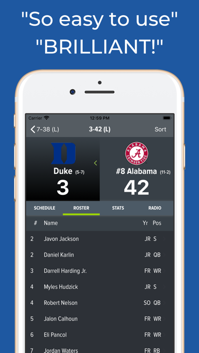 Duke Football Schedule screenshot 3