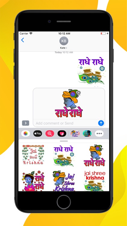 Jay Shree Krishna Stickers