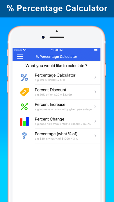 How to cancel & delete % Percentage Calculator from iphone & ipad 1