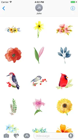 Game screenshot Watercolor Birds Stickers apk