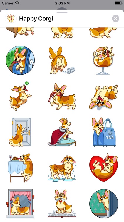 Happy Corgi Sticker Pack