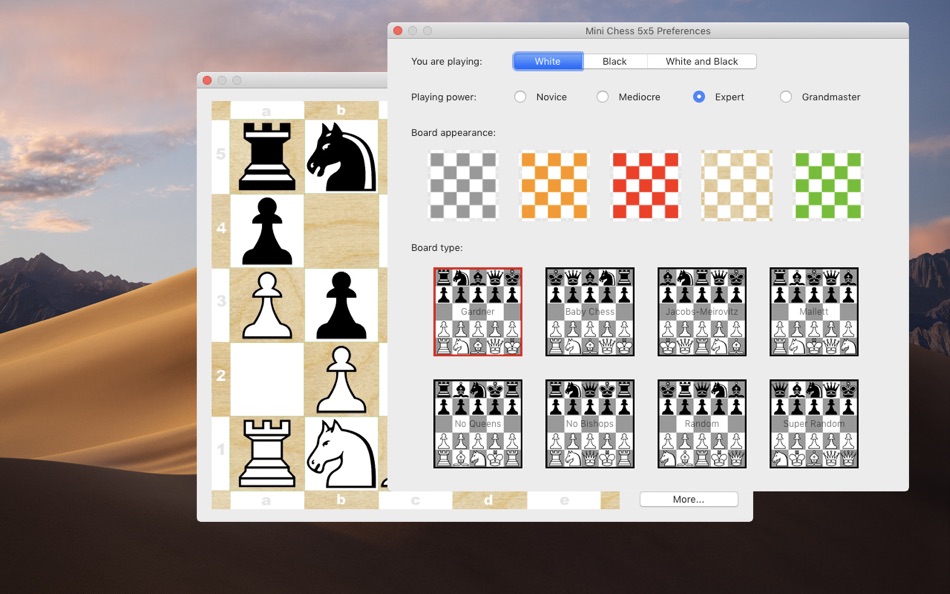 Mini chess 5x5 mac os x