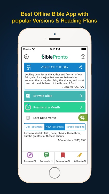 Bible Pronto - Holy Bible App