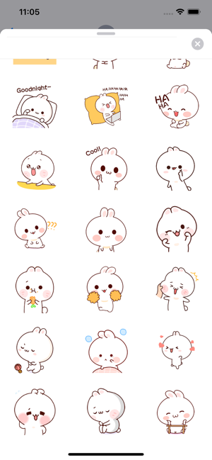 Cute Little Rabbit Sticker(圖4)-速報App