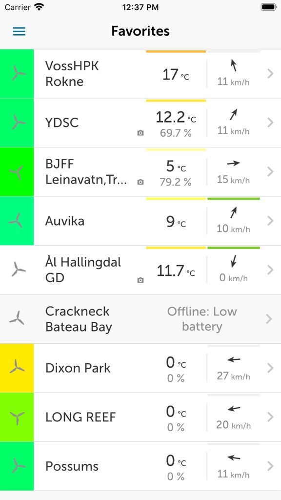 【图】Holfuy(截图2) 【图】Holfuy(截图2)