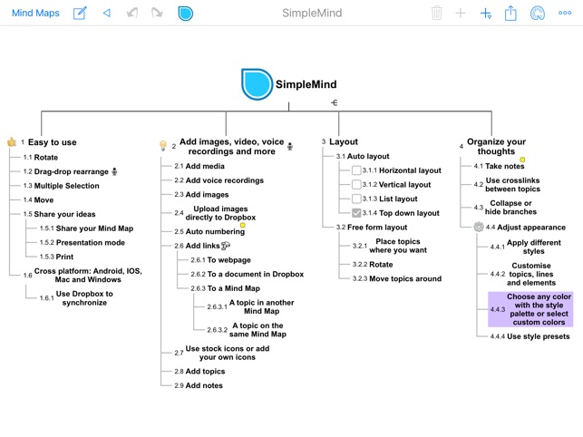 Simplemind Pro Mind Mapping