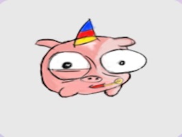 Lovely Piglet app animated stickers