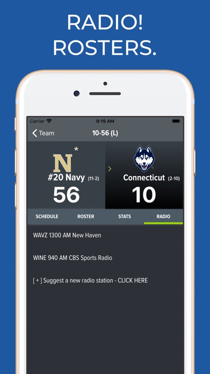Connecticut Football Schedules