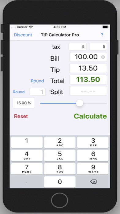 How to cancel & delete . TiP Calculator Pro from iphone & ipad 1