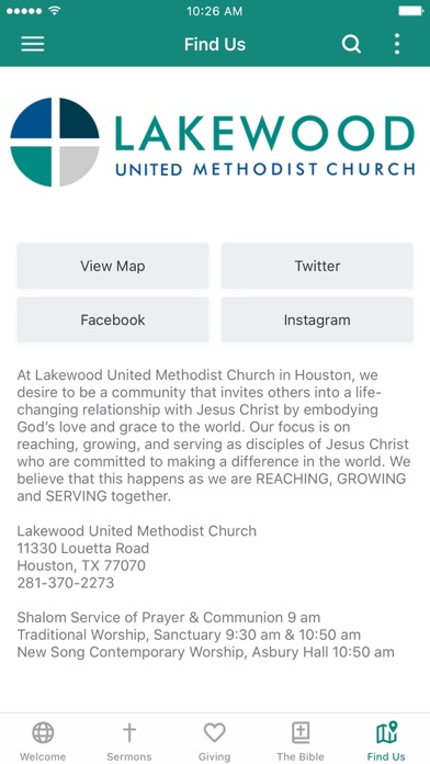 Lakewood UMC Houston screenshot 3