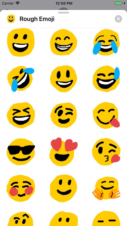 Rough Emoji Sticker Pack