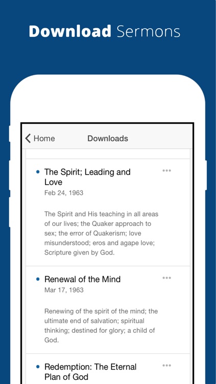 MLJ Sermons: Stream + Download