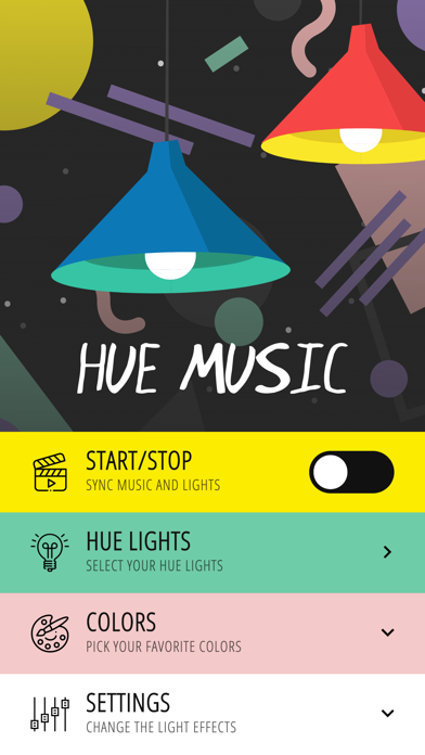 How to cancel & delete Hue Music Disco Party from iphone & ipad 1