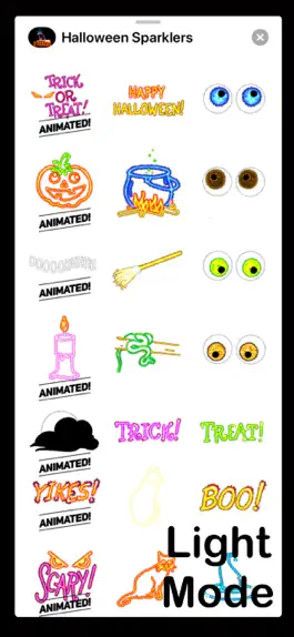 Game screenshot Halloween Sparkler stickers apk