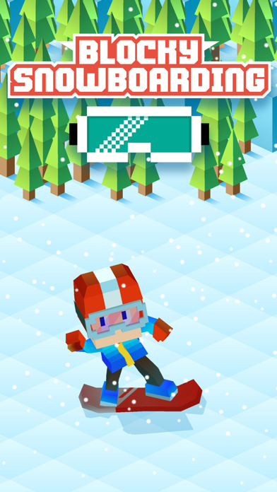 Blocky Snowboarding screenshot1