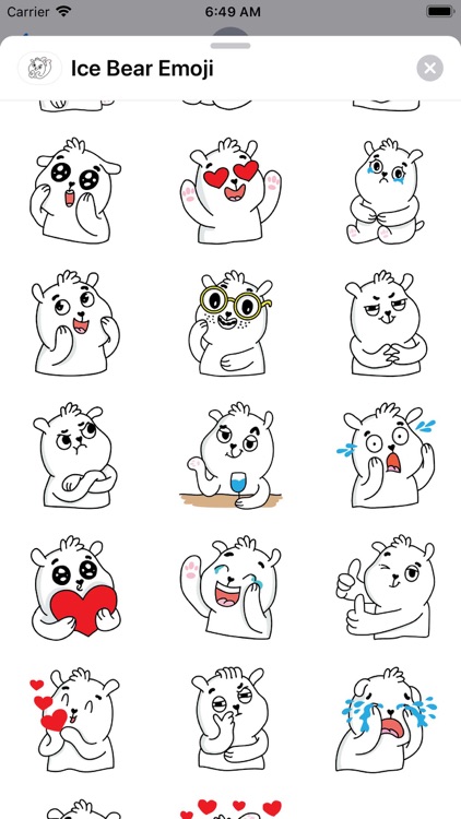 Ice Bear Emoji screenshot-3