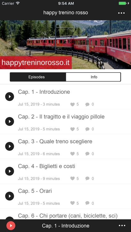 happy trenino rosso