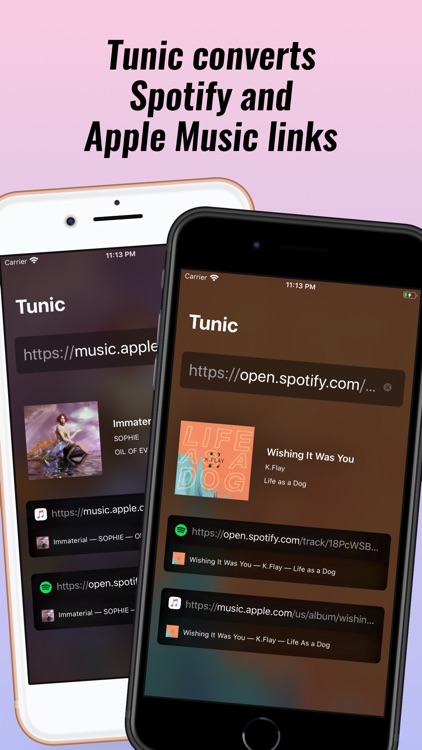 Tunic: Convert music links