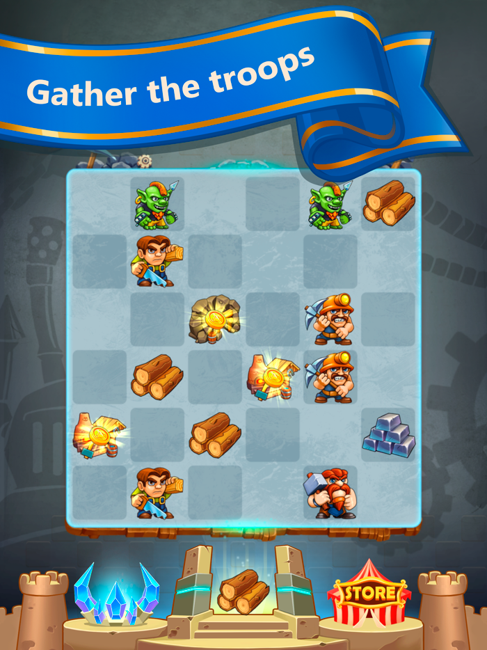 Grow the Kingdom merging game