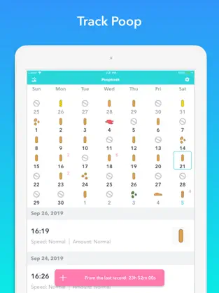 Screenshot 1 PCal, Pooptrack & Poop tracker iphone