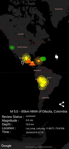 Bildschirmfoto 4 EarthQuakes Map & Volcanoes iphone