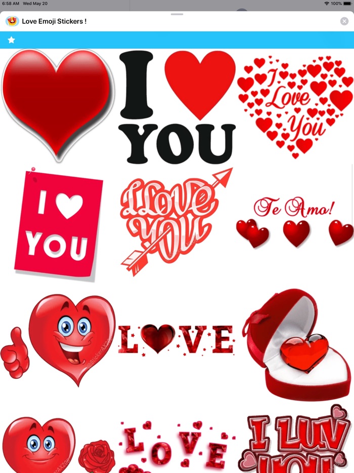 Love Emoji Stickers