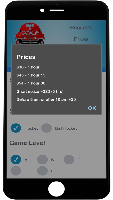 Rent A Goalie - Calgary screenshot 2
