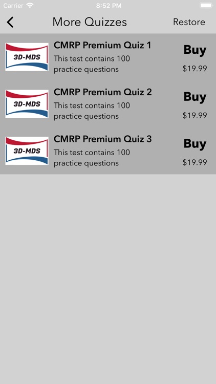 CMRP Study Quiz