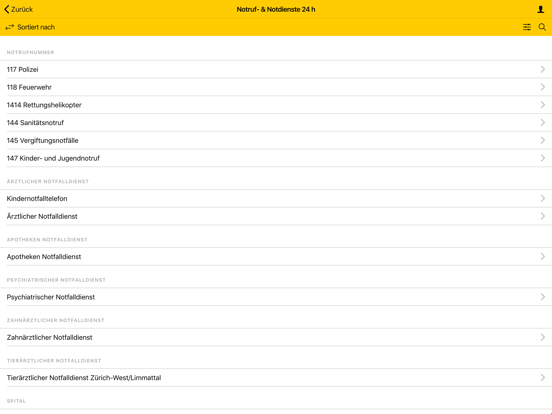 Screenshot #6 pour Notruf Stadt Zürich