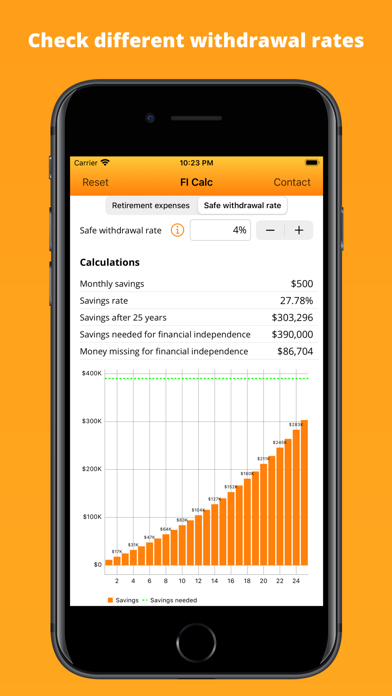 Financial Independence Calc screenshot 4