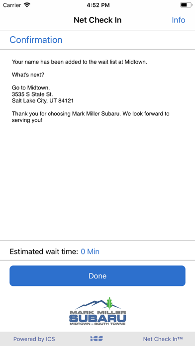 Mark Miller Subaru Check In screenshot 3