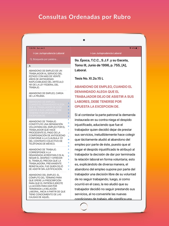 Screenshot #5 pour i-Lex Jurisprudencia Laboral