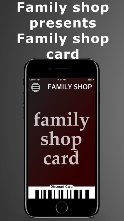 Family Shop Card