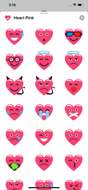 Heart Pink Love Emoji Stickers(圖3)-速報App