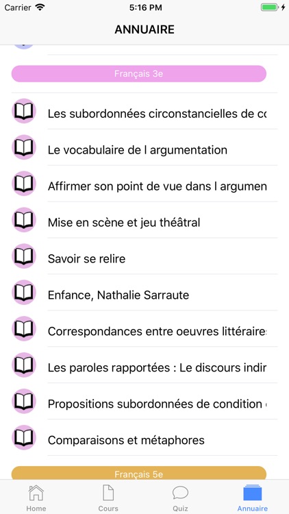 Cours de Français screenshot-7