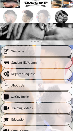 McCoy Barber College App