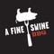 With the A Fine Swine BBQ mobile app, ordering food for takeout has never been easier