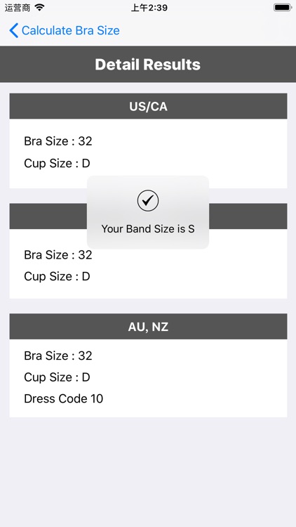 Calculate Bra Size