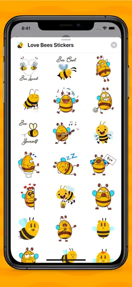 Game screenshot Love Bees Stickers apk
