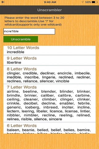 Unscrambler-Word screenshot 3