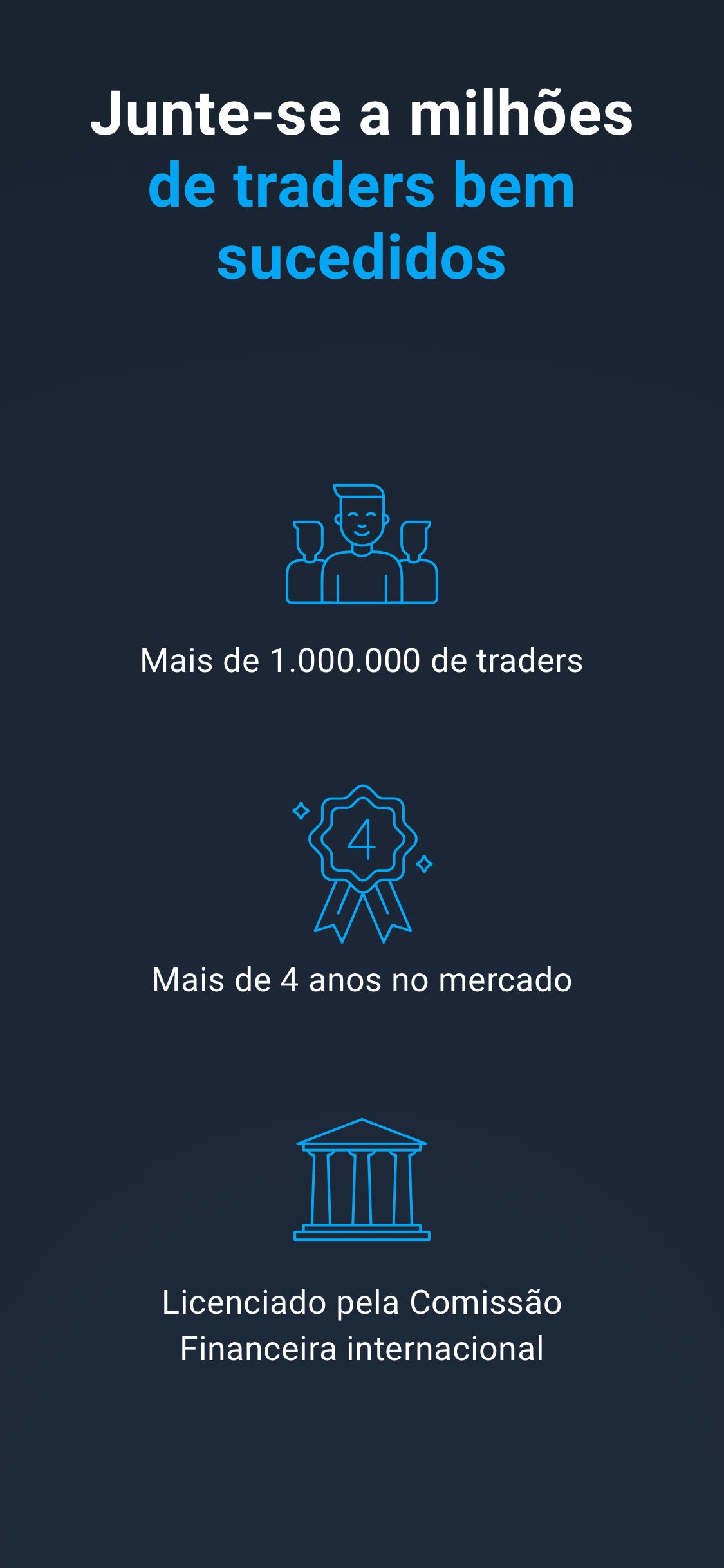 Screenshot do app Olymp Trade - corretora móvel