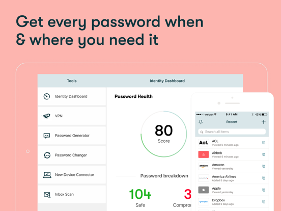 Dashlane - Free Secure Password Manager & Digital Wallet screenshot
