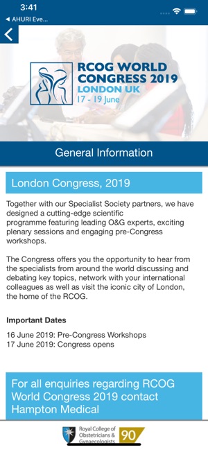 RCOG World Congress 2019(圖2)-速報App