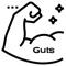 venture-guts [venture-guhts] • noun: