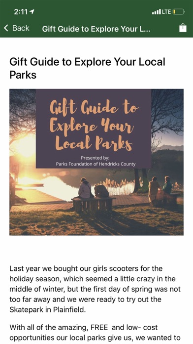 Parks Foundation of H.C. screenshot 4