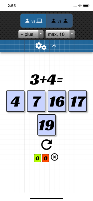 Multiplication table game