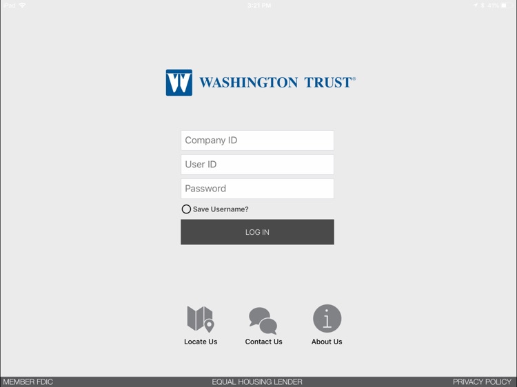 WTC Business Banking for iPad