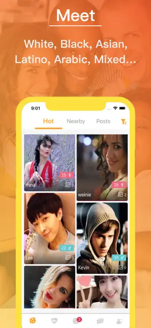 Gambar 3 Asian Latino Black People Meet iphone